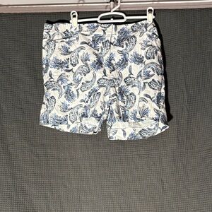 Blue Paisley Women's Shorts Size 14